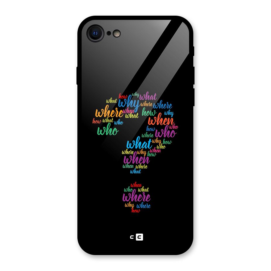 Why When Where How Glass Back Case for iPhone 7