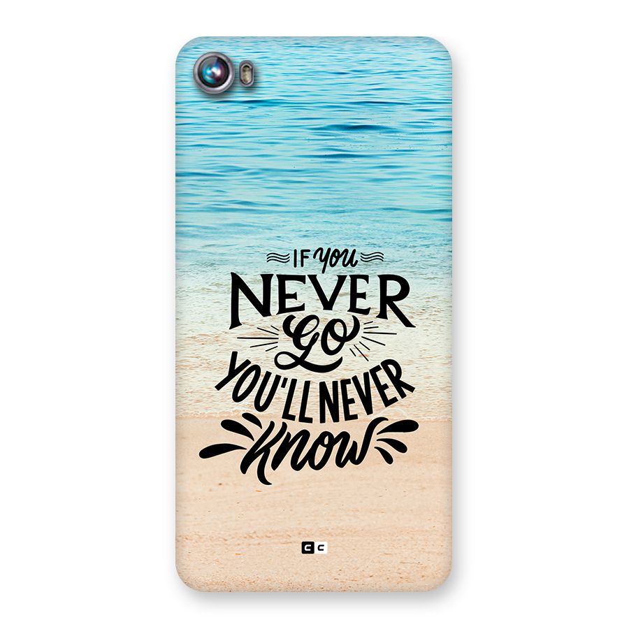 Will Never Know Back Case for Canvas Fire 4 (A107)