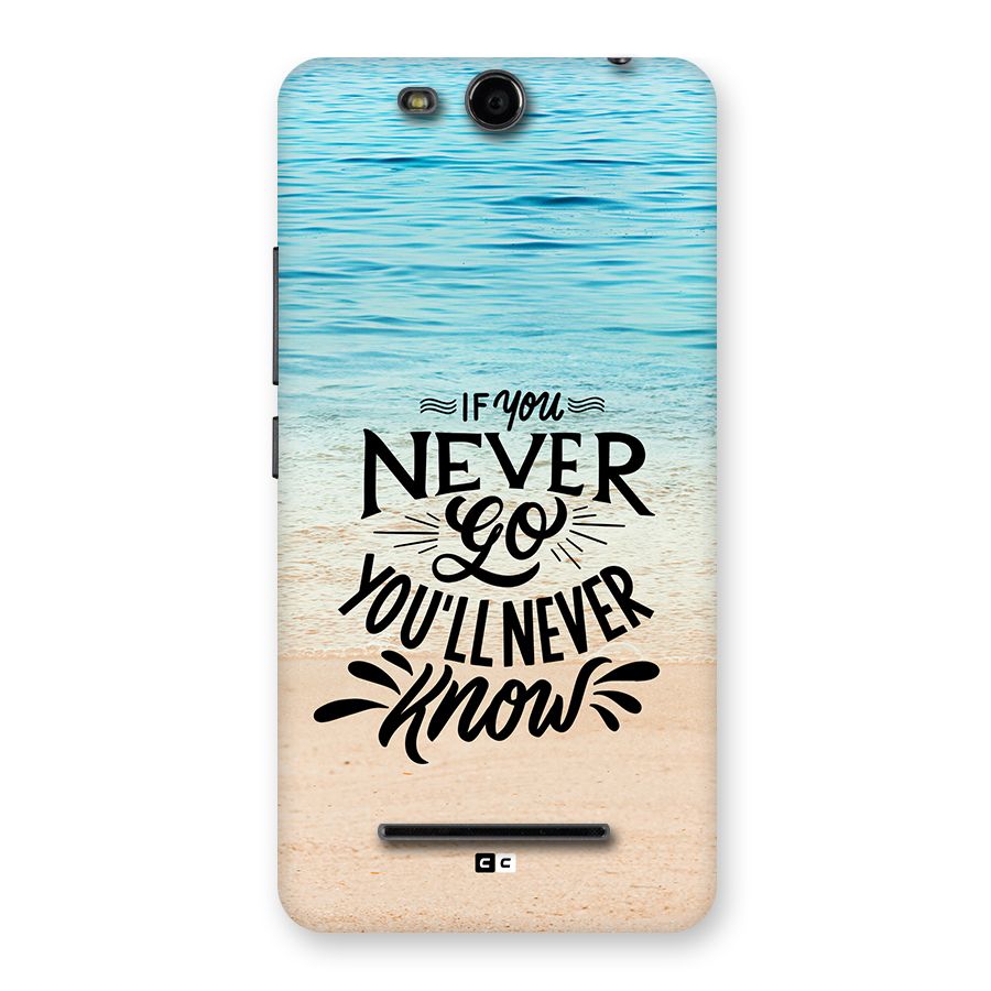 Will Never Know Back Case for Canvas Juice 3 Q392