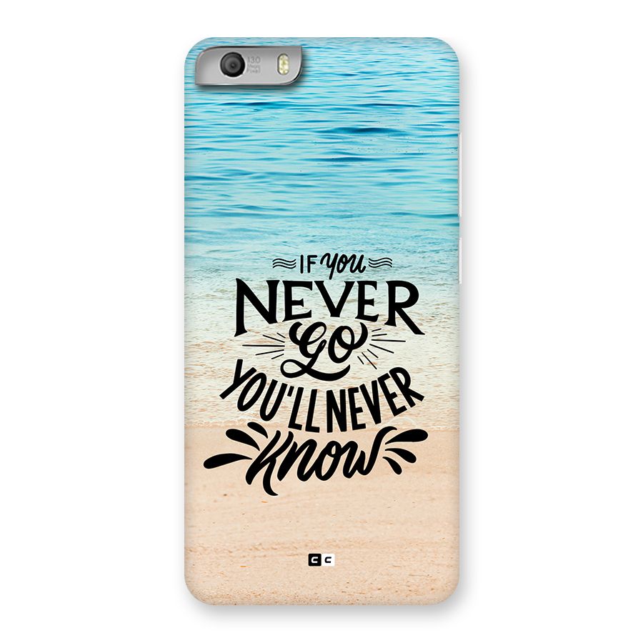 Will Never Know Back Case for Canvas Knight 2