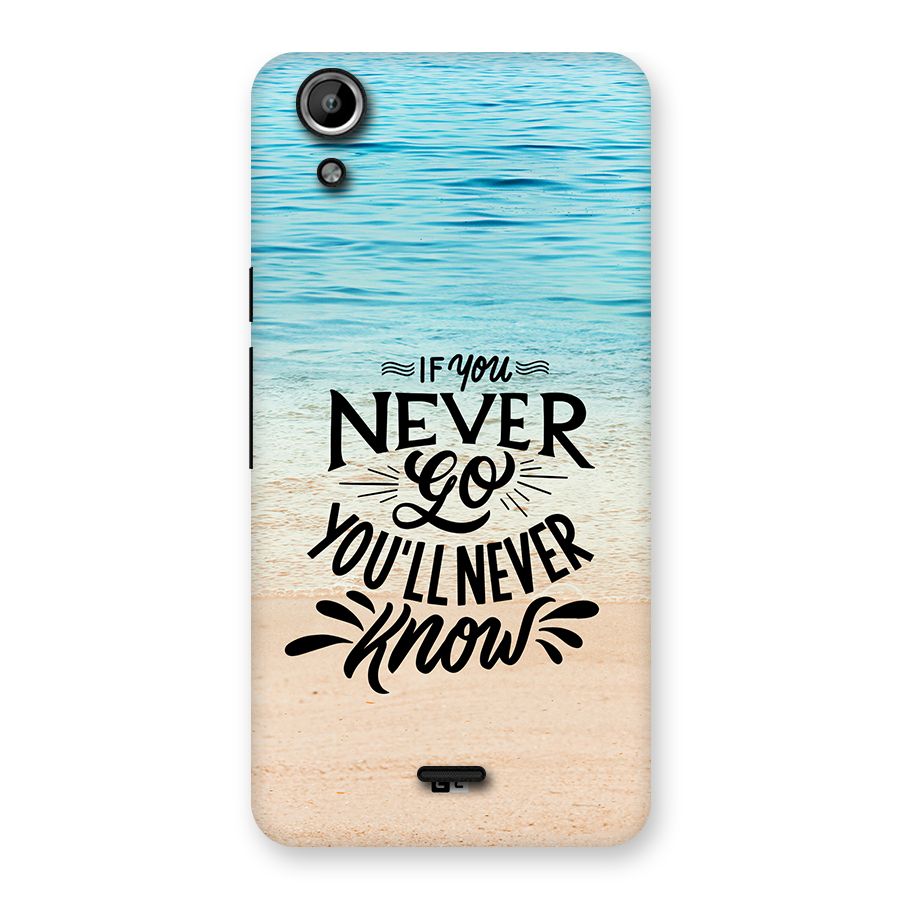 Will Never Know Back Case for Canvas Selfie Lens Q345