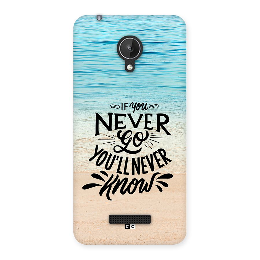 Will Never Know Back Case for Canvas Spark Q380