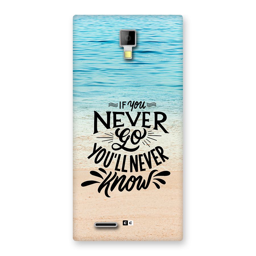 Will Never Know Back Case for Canvas Xpress A99