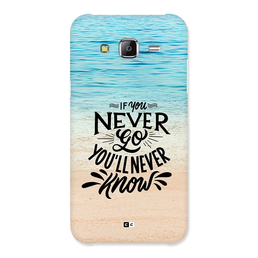 Will Never Know Back Case for Galaxy J2 Prime