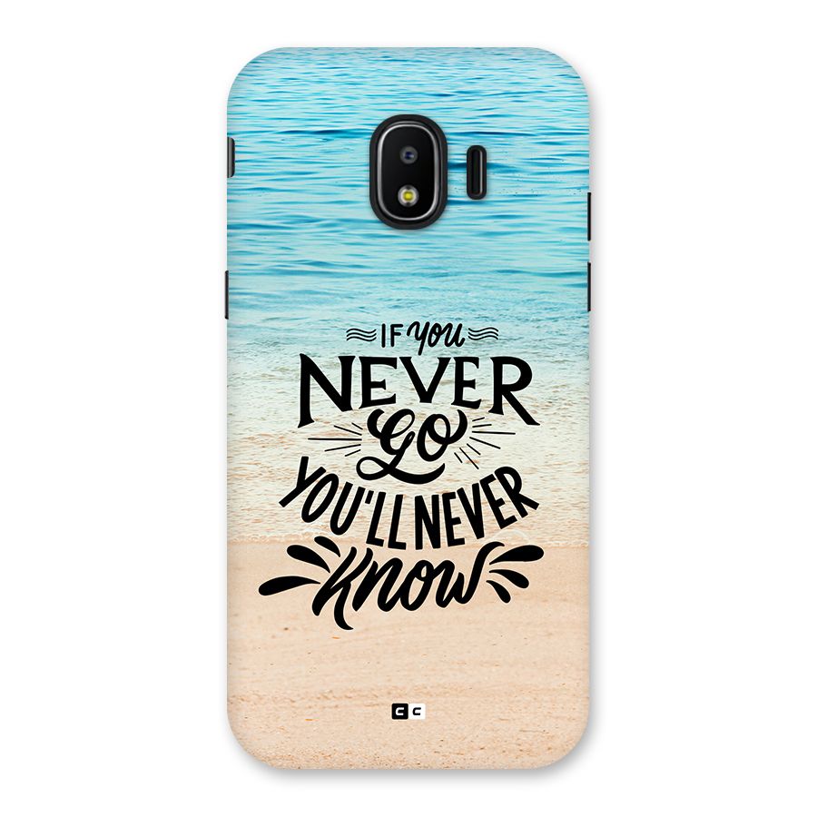 Will Never Know Back Case for Galaxy J2 Pro 2018