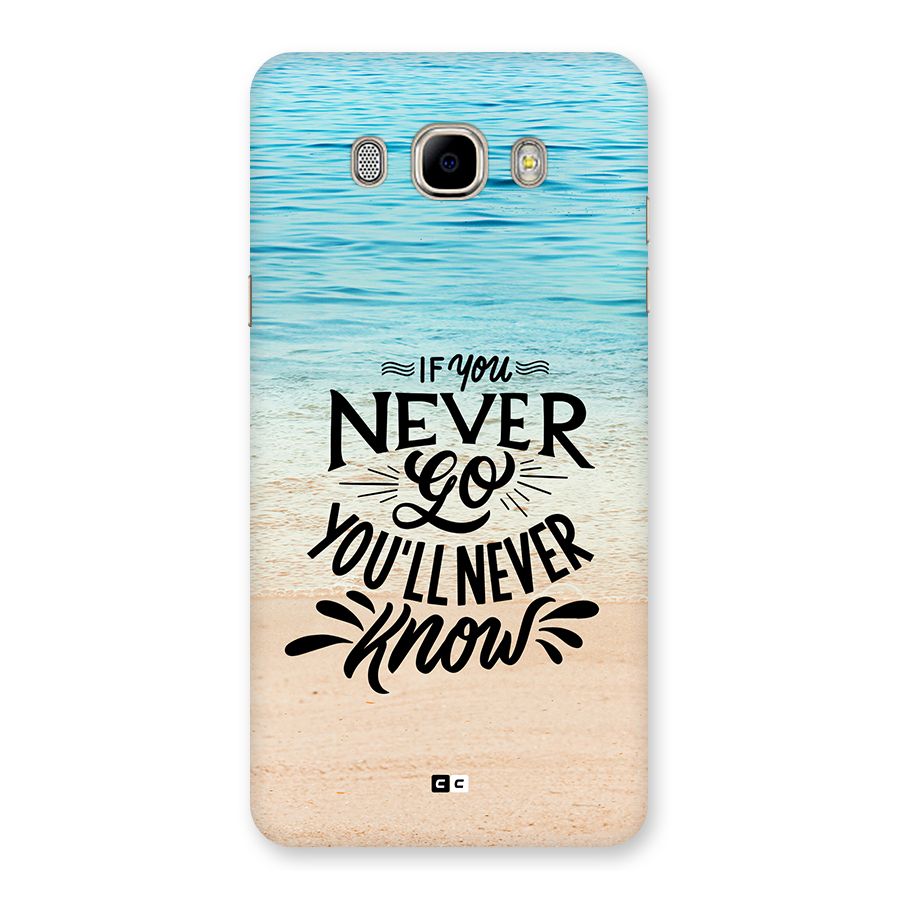 Will Never Know Back Case for Galaxy J7 2016