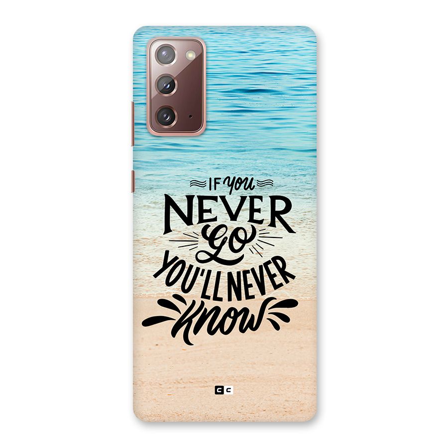 Will Never Know Back Case for Galaxy Note 20
