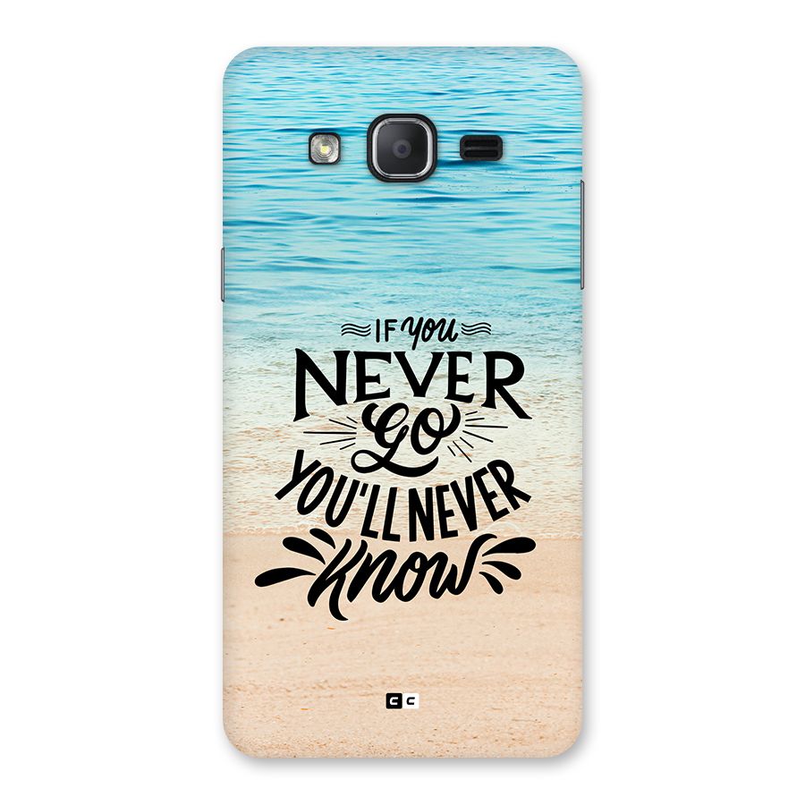 Will Never Know Back Case for Galaxy On7 Pro