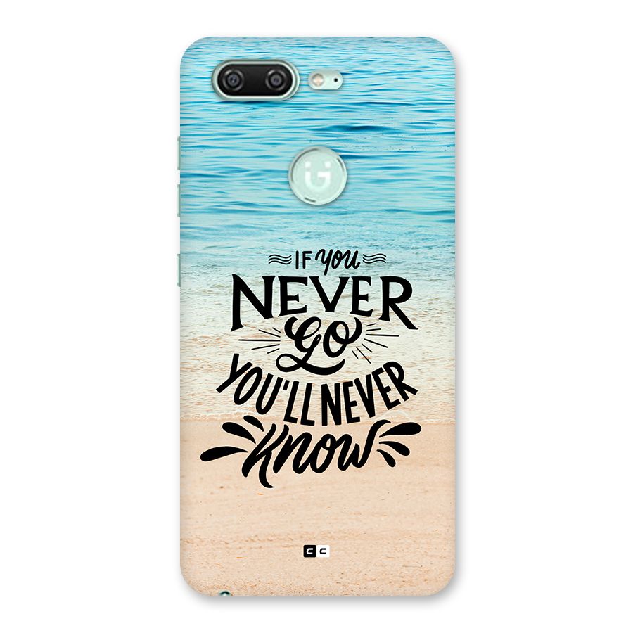 Will Never Know Back Case for Gionee S10