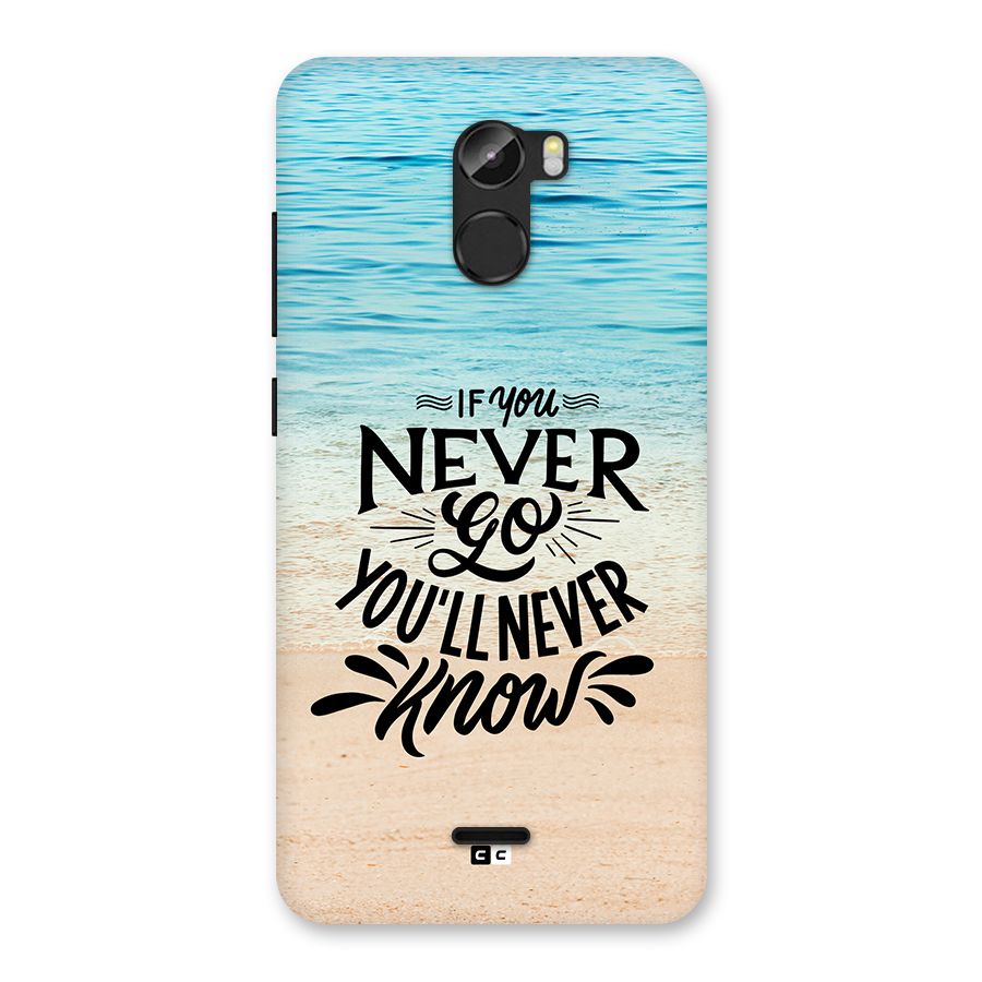 Will Never Know Back Case for Gionee X1