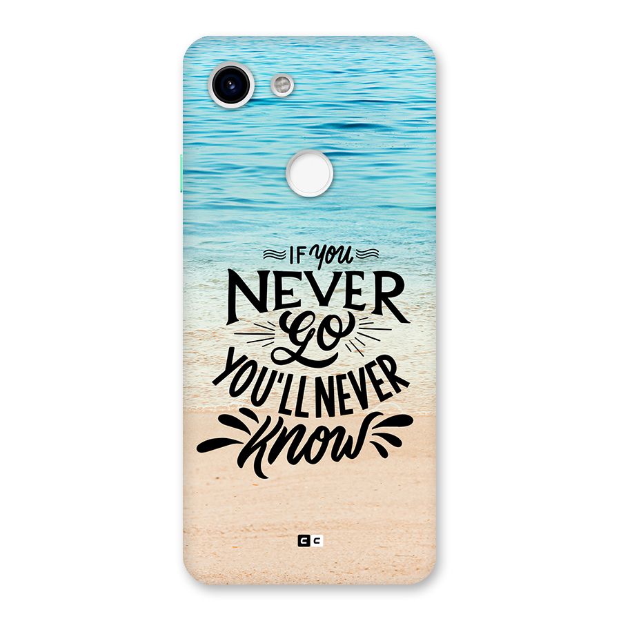 Will Never Know Back Case for Google Pixel 3