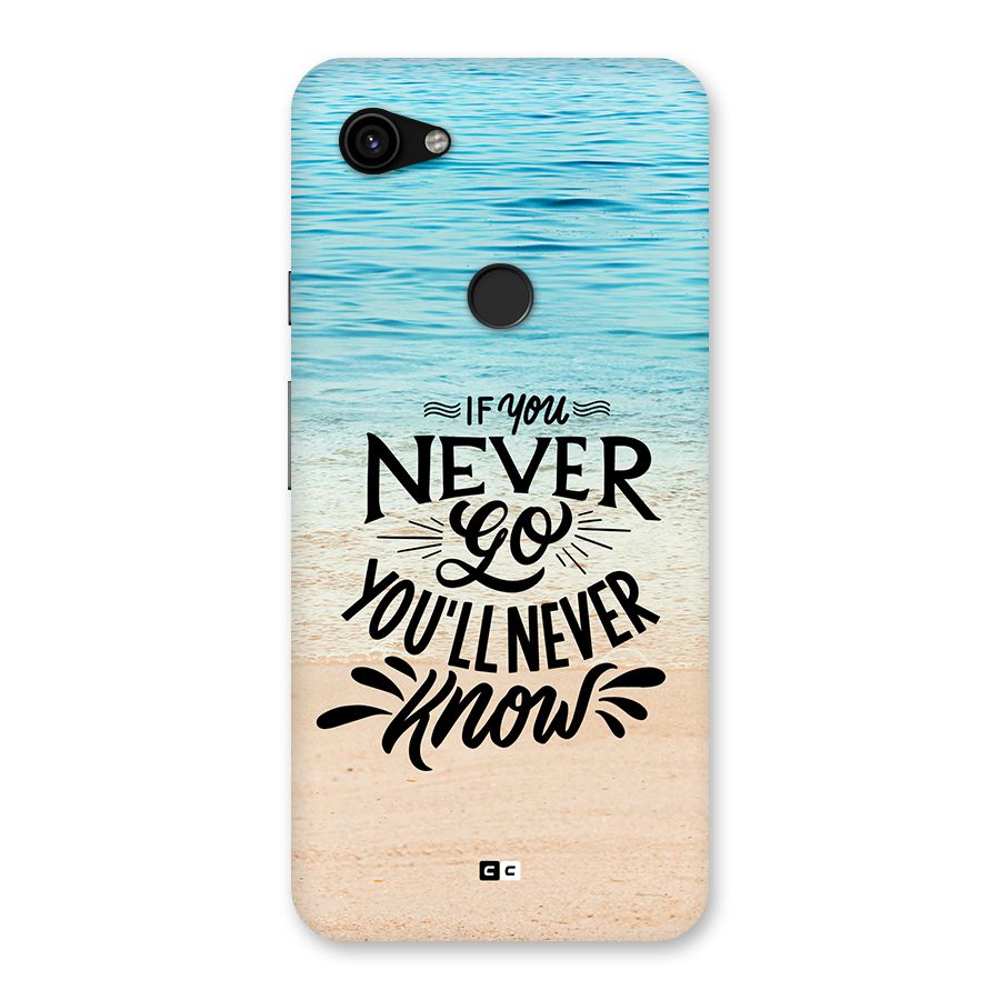 Will Never Know Back Case for Google Pixel 3a XL
