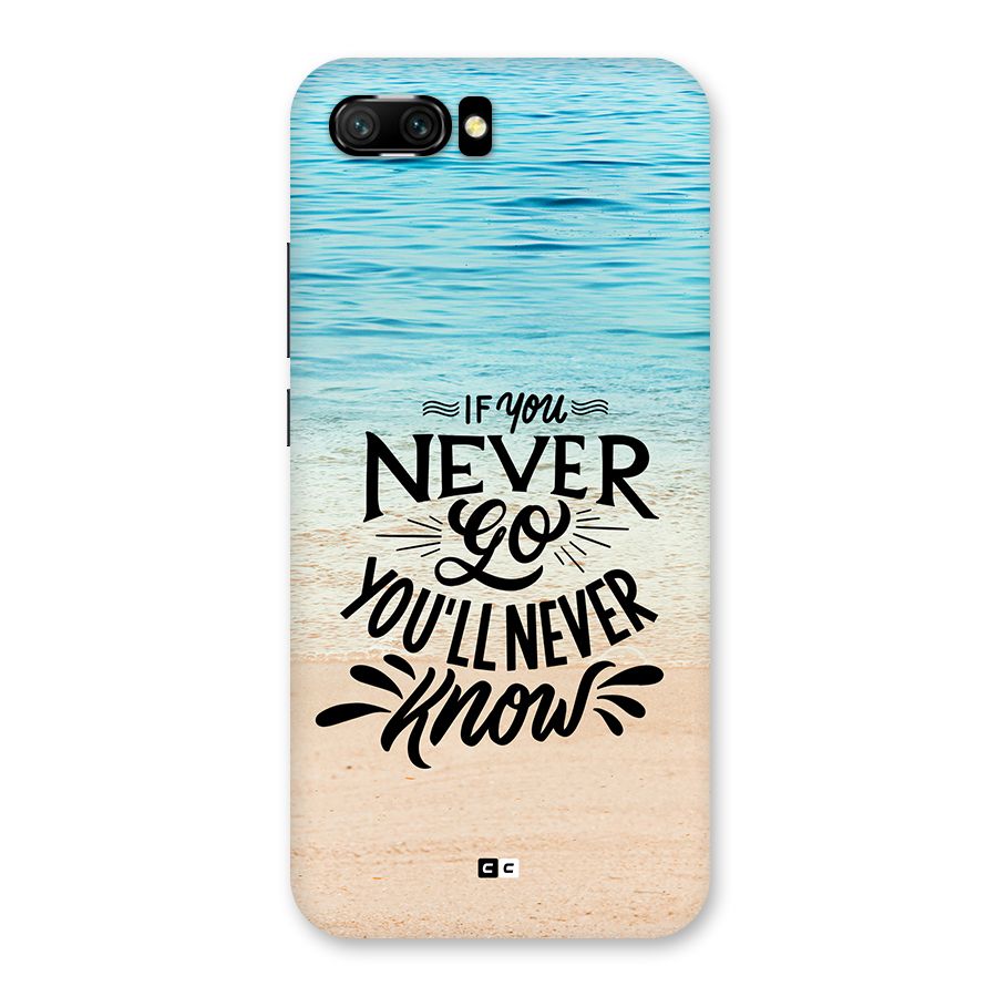 Will Never Know Back Case for Honor 10