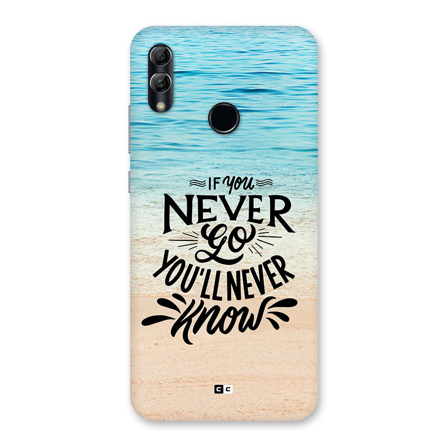 Will Never Know Back Case for Honor 10 Lite