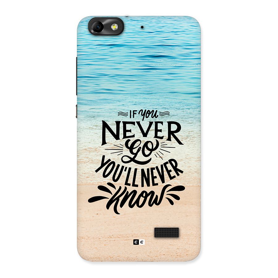 Will Never Know Back Case for Honor 4C