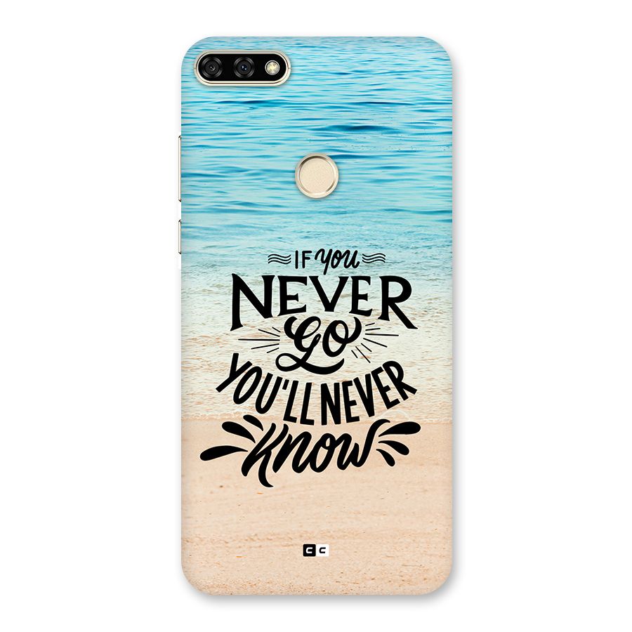 Will Never Know Back Case for Honor 7A