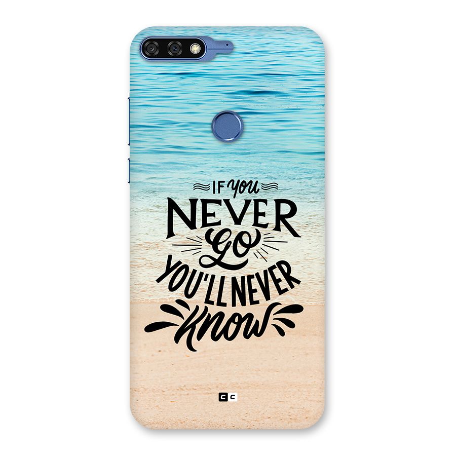 Will Never Know Back Case for Honor 7C