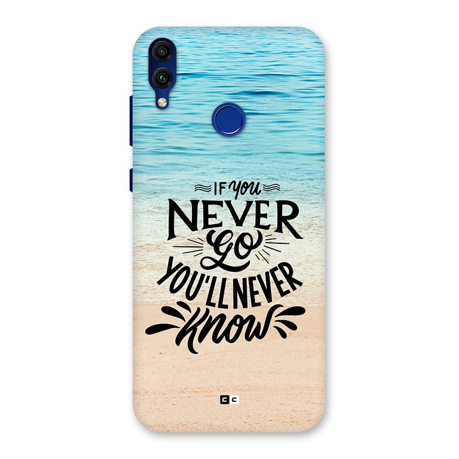 Will Never Know Back Case for Honor 8C