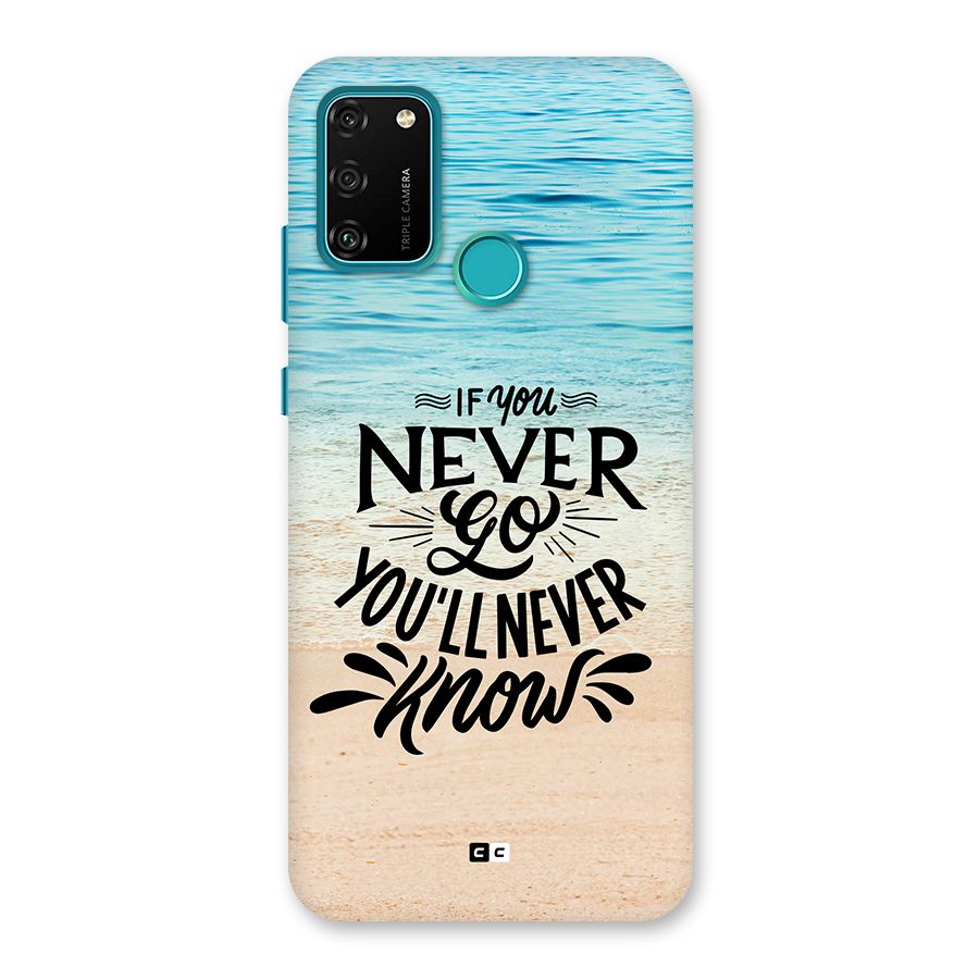 Will Never Know Back Case for Honor 9A