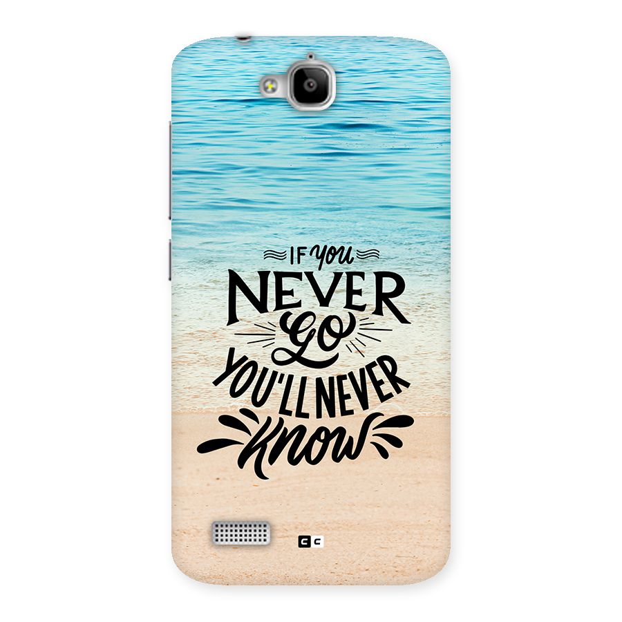Will Never Know Back Case for Honor Holly