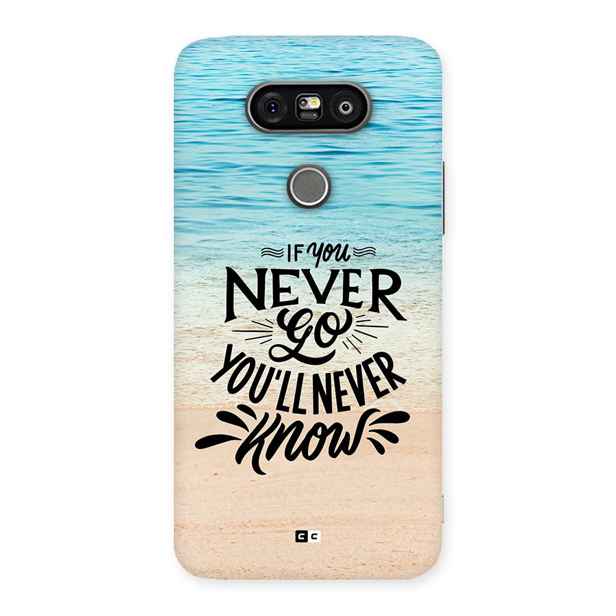 Will Never Know Back Case for LG G5