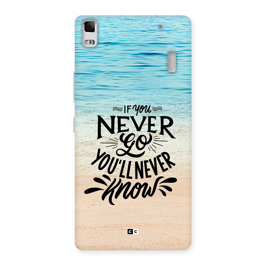 Will Never Know Back Case for Lenovo A7000