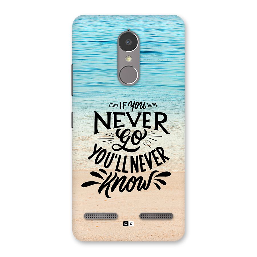 Will Never Know Back Case for Lenovo K6