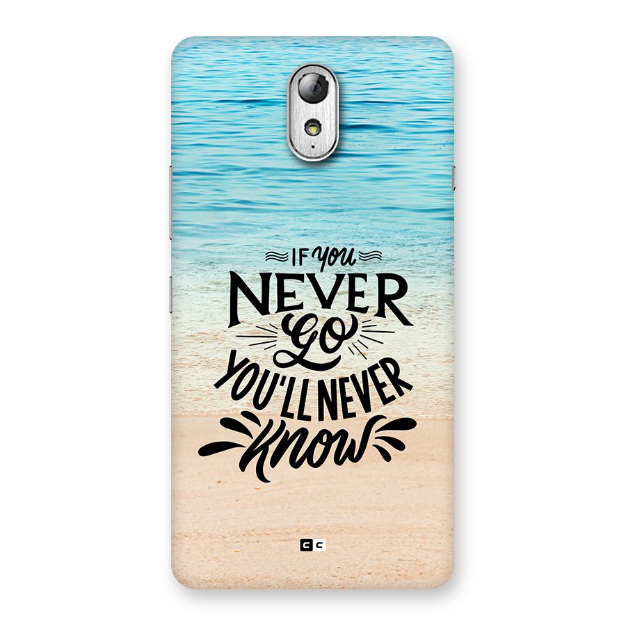 Will Never Know Back Case for Lenovo Vibe P1M