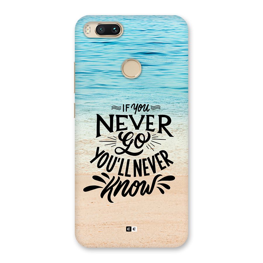 Will Never Know Back Case for Mi A1