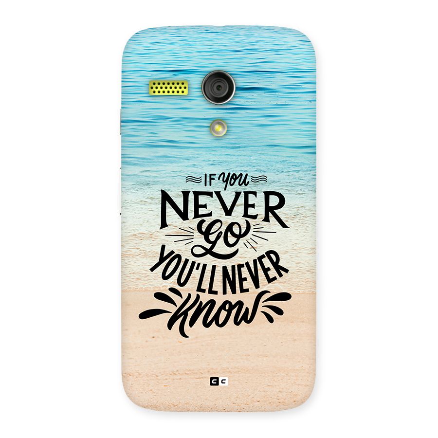 Will Never Know Back Case for Moto G