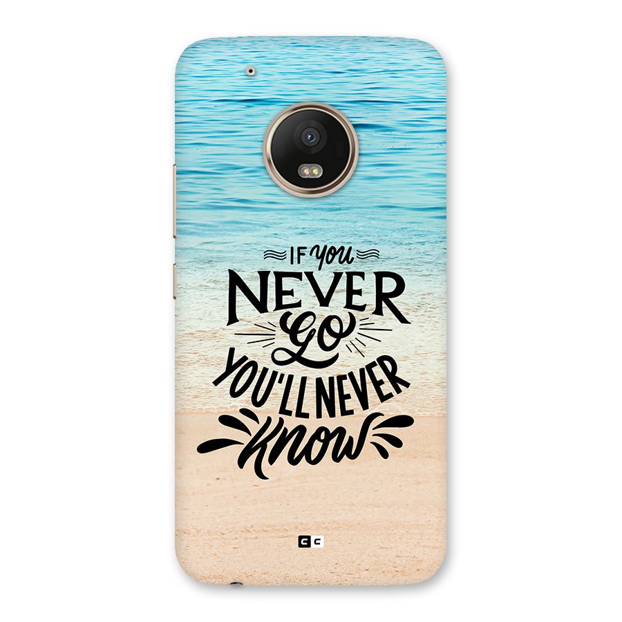 Will Never Know Back Case for Moto G5 Plus