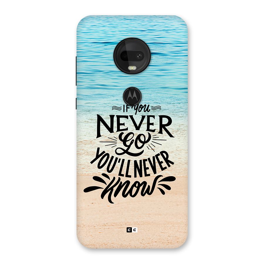 Will Never Know Back Case for Moto G7
