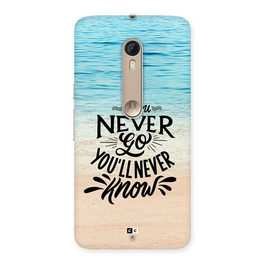 Will Never Know Back Case for Moto X Style