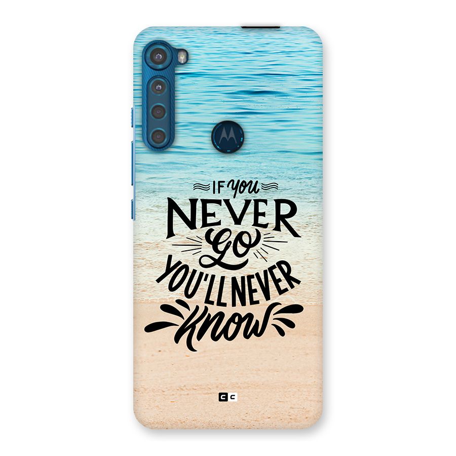 Will Never Know Back Case for Motorola One Fusion Plus