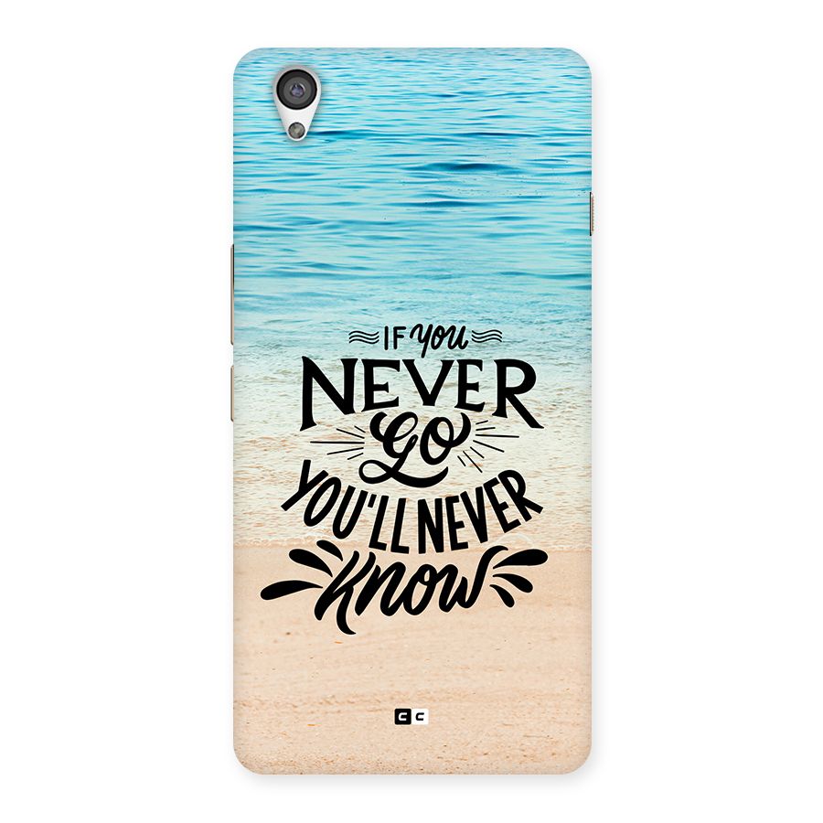 Will Never Know Back Case for OnePlus X