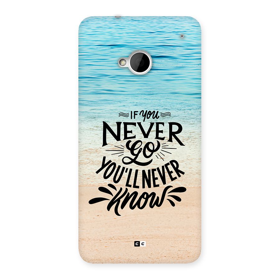 Will Never Know Back Case for One M7 (Single Sim)