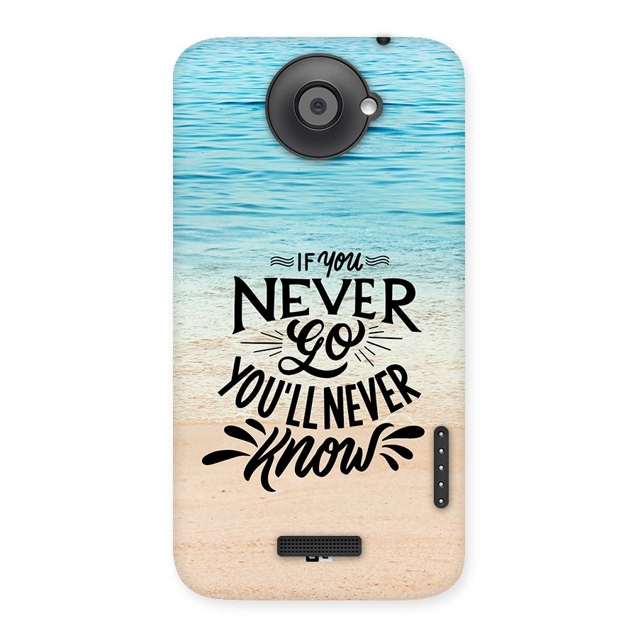 Will Never Know Back Case for One X