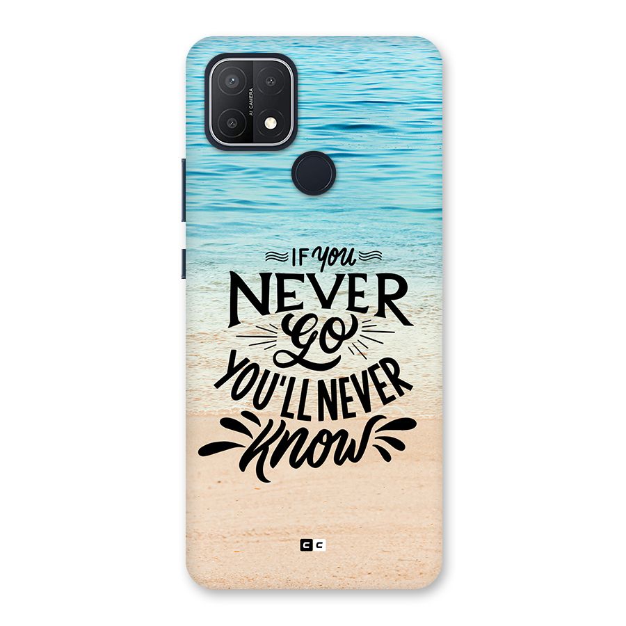 Will Never Know Back Case for Oppo A15s