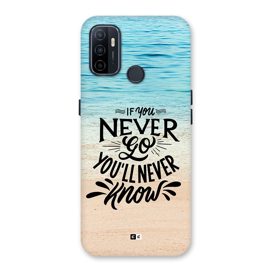 Will Never Know Back Case for Oppo A32
