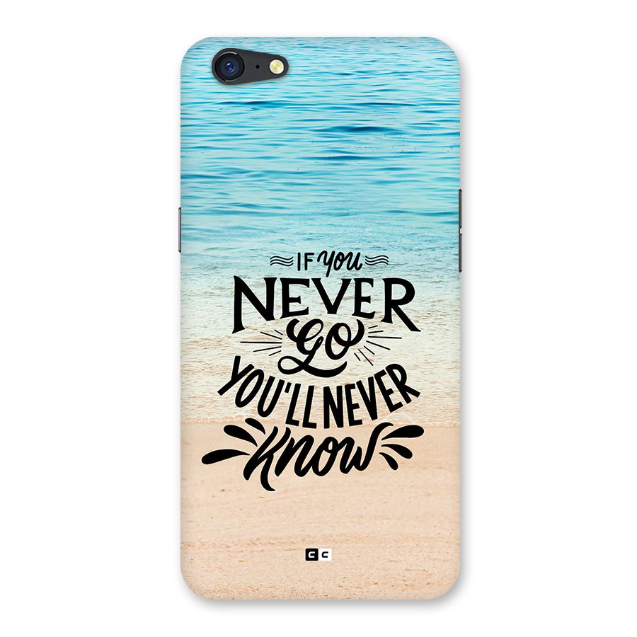 Will Never Know Back Case for Oppo A71