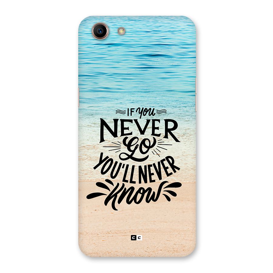 Will Never Know Back Case for Oppo A83 (2018)