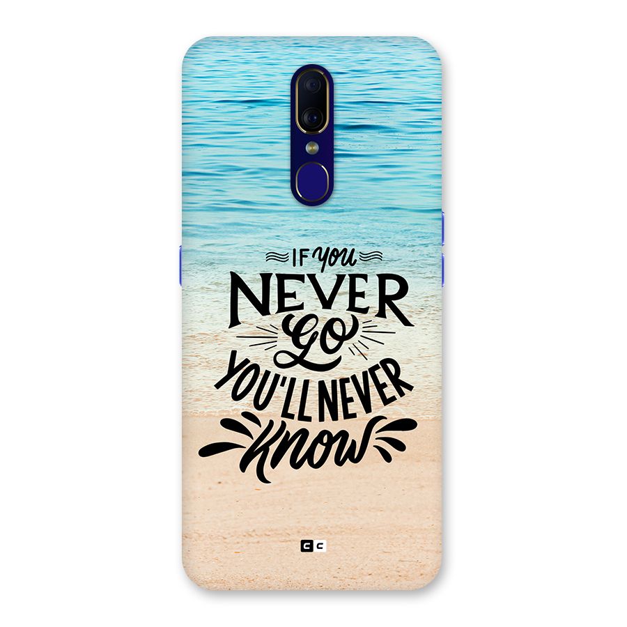 Will Never Know Back Case for Oppo A9