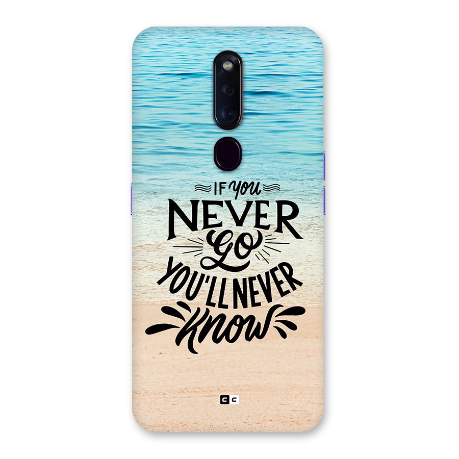 Will Never Know Back Case for Oppo F11 Pro