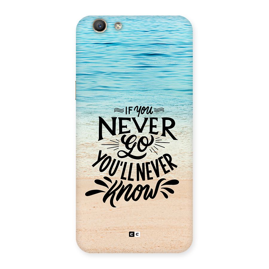 Will Never Know Back Case for Oppo F1s