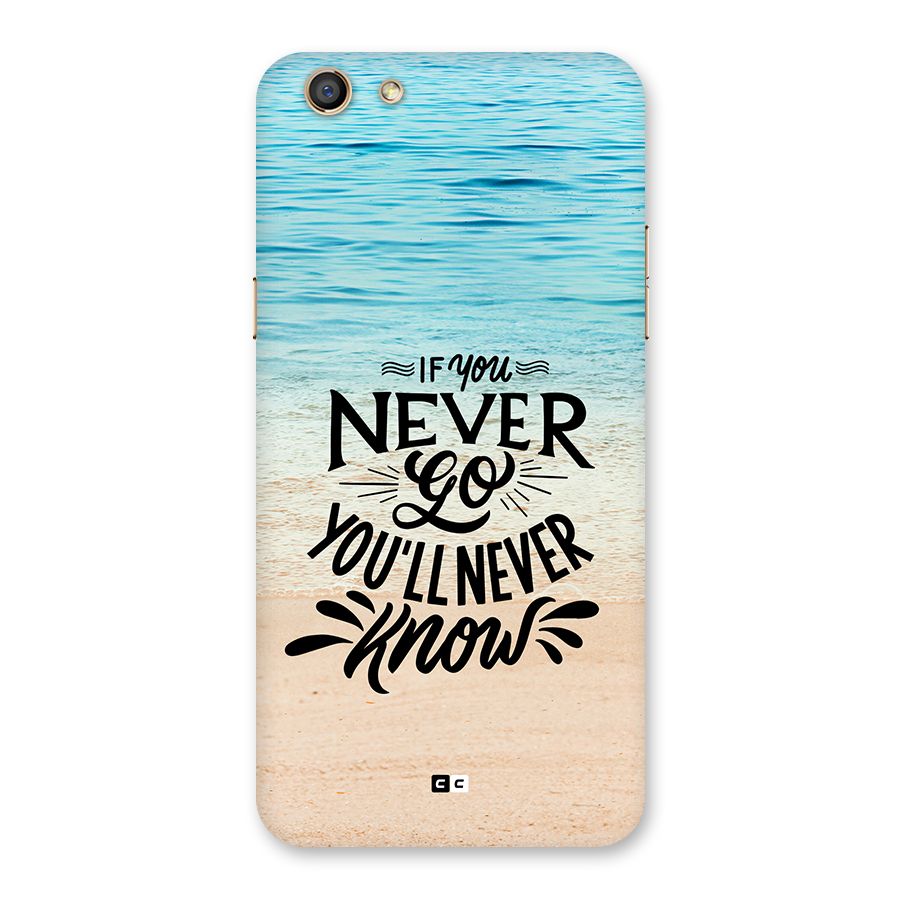 Will Never Know Back Case for Oppo F3