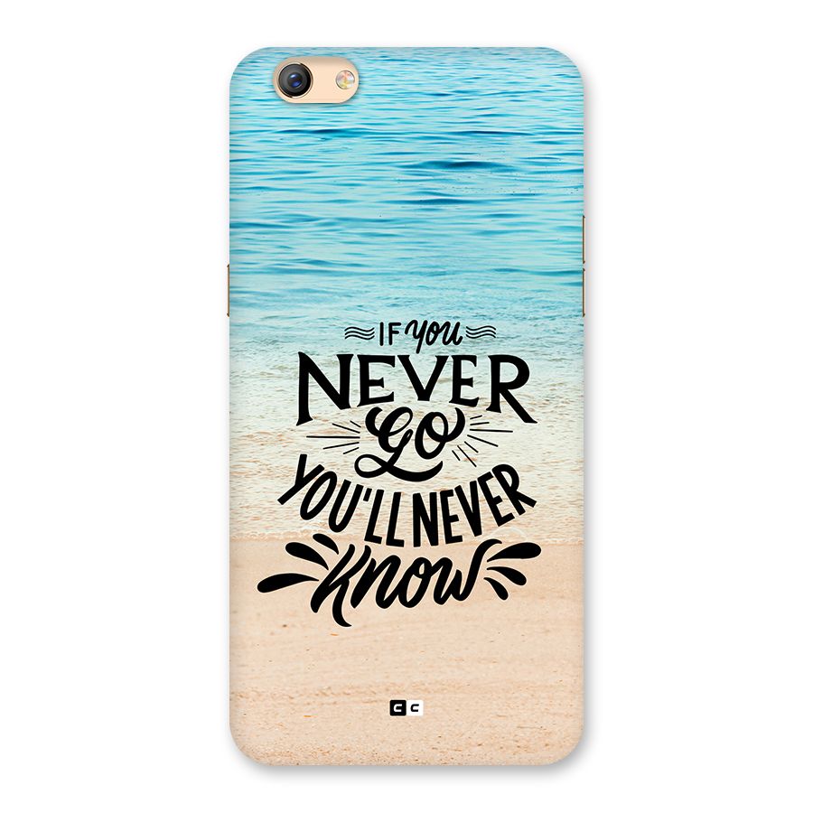 Will Never Know Back Case for Oppo F3 Plus