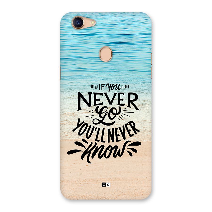 Will Never Know Back Case for Oppo F5