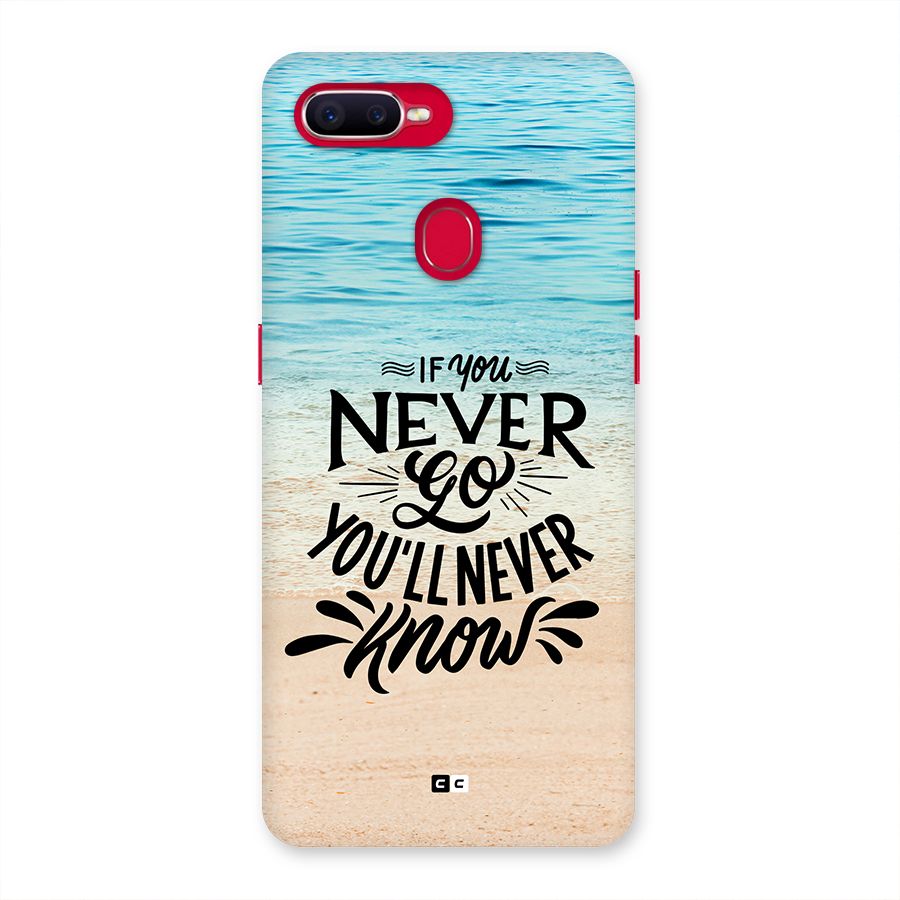 Will Never Know Back Case for Oppo F9 Pro