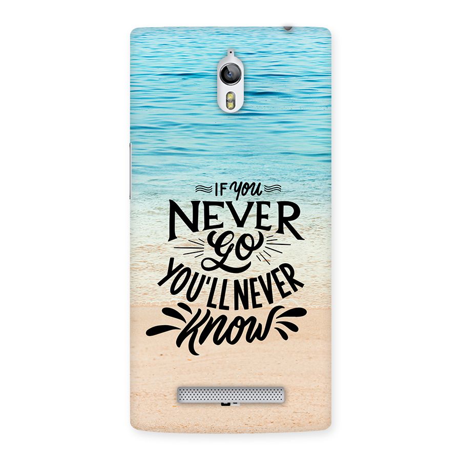 Will Never Know Back Case for Oppo Find 7