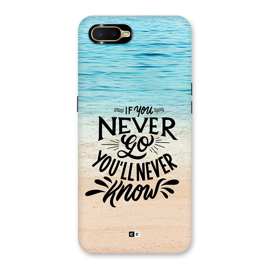 Will Never Know Back Case for Oppo K1